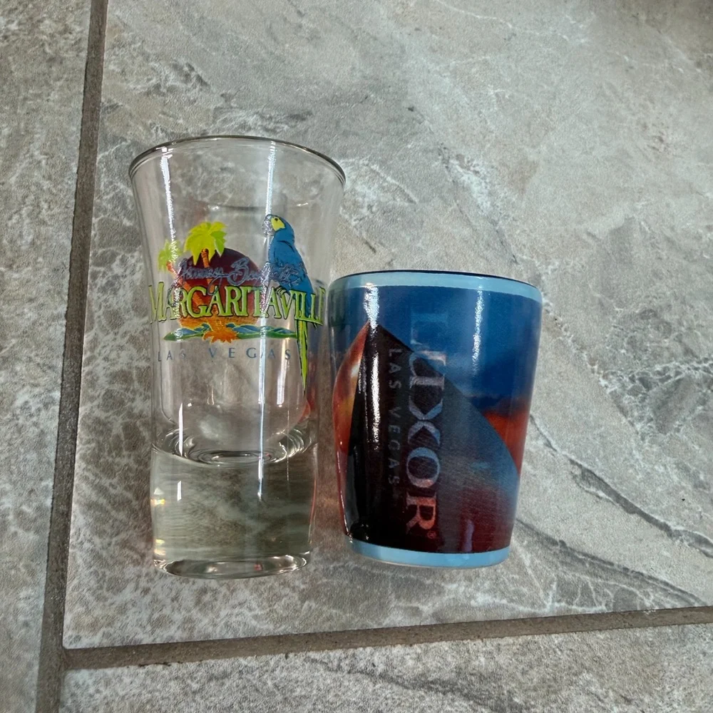Colorful Souvenir Shot Glass Collection Western States and Landmarks